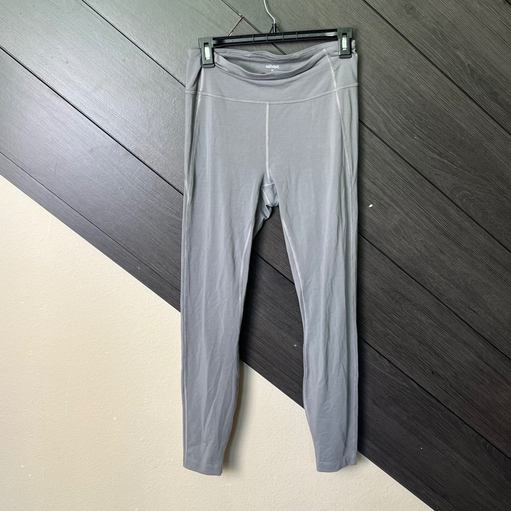 Allbirds Womens Merino Wool Blend Active Leggings Gray Medium 27 Inseam